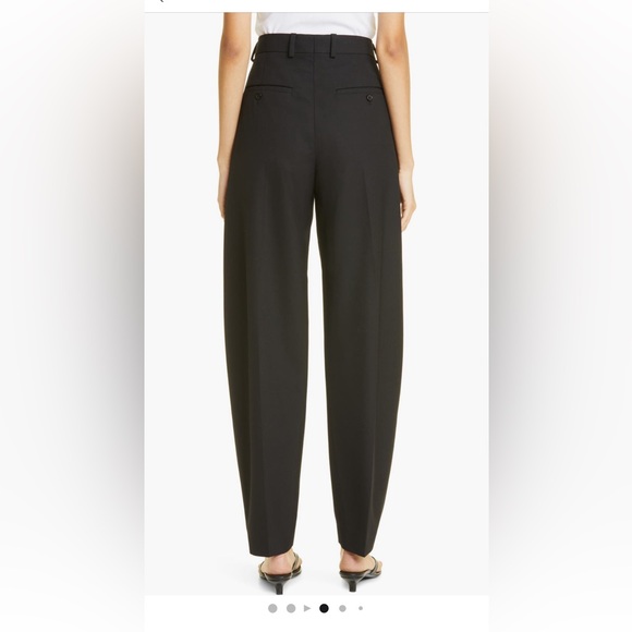 TOTEME Runway Black Barrel-Leg Trousers Eu 36 US 4 - Picture 5 of 17